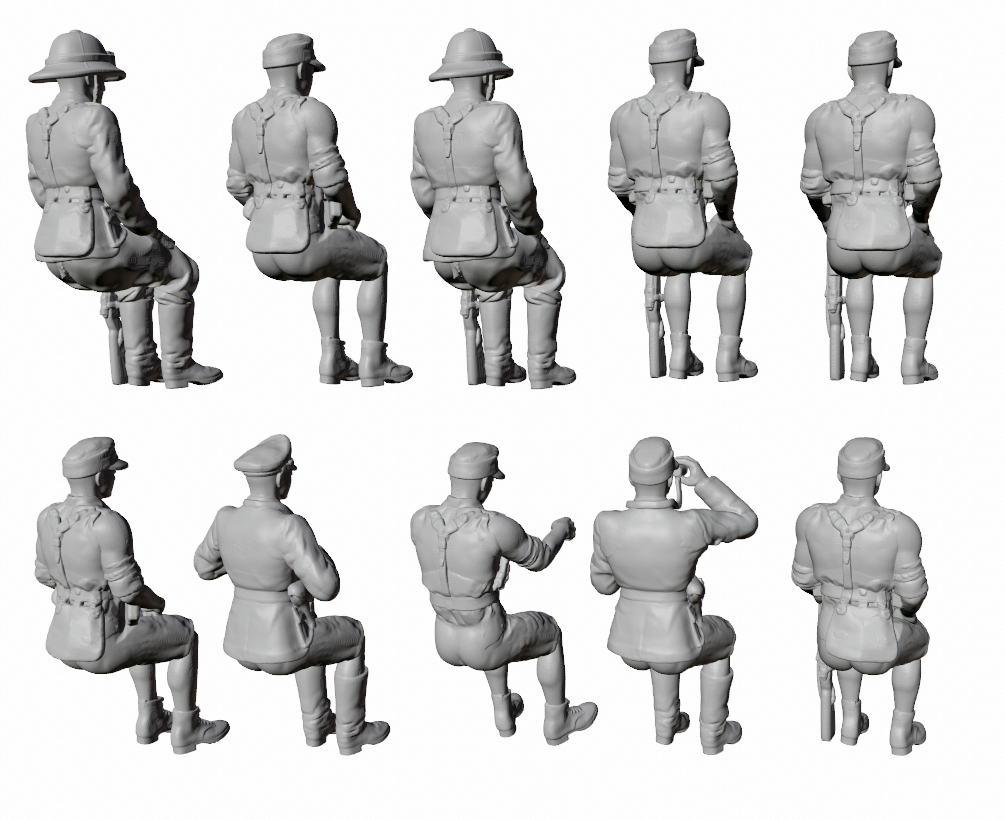 WWII Afrika Korps DAK Troop Carrier - Set A - 10 Figure Set