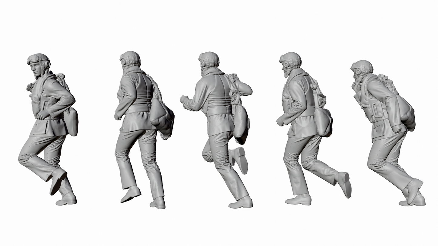 WWII RAF - The Few - Scramble! - 5 Figure Set