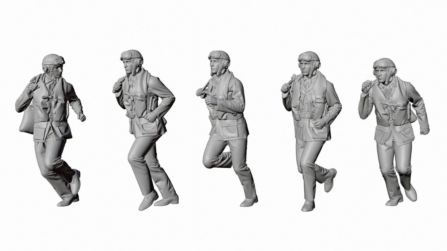 WWII RAF - The Few - Scramble! - 5 Figure Set