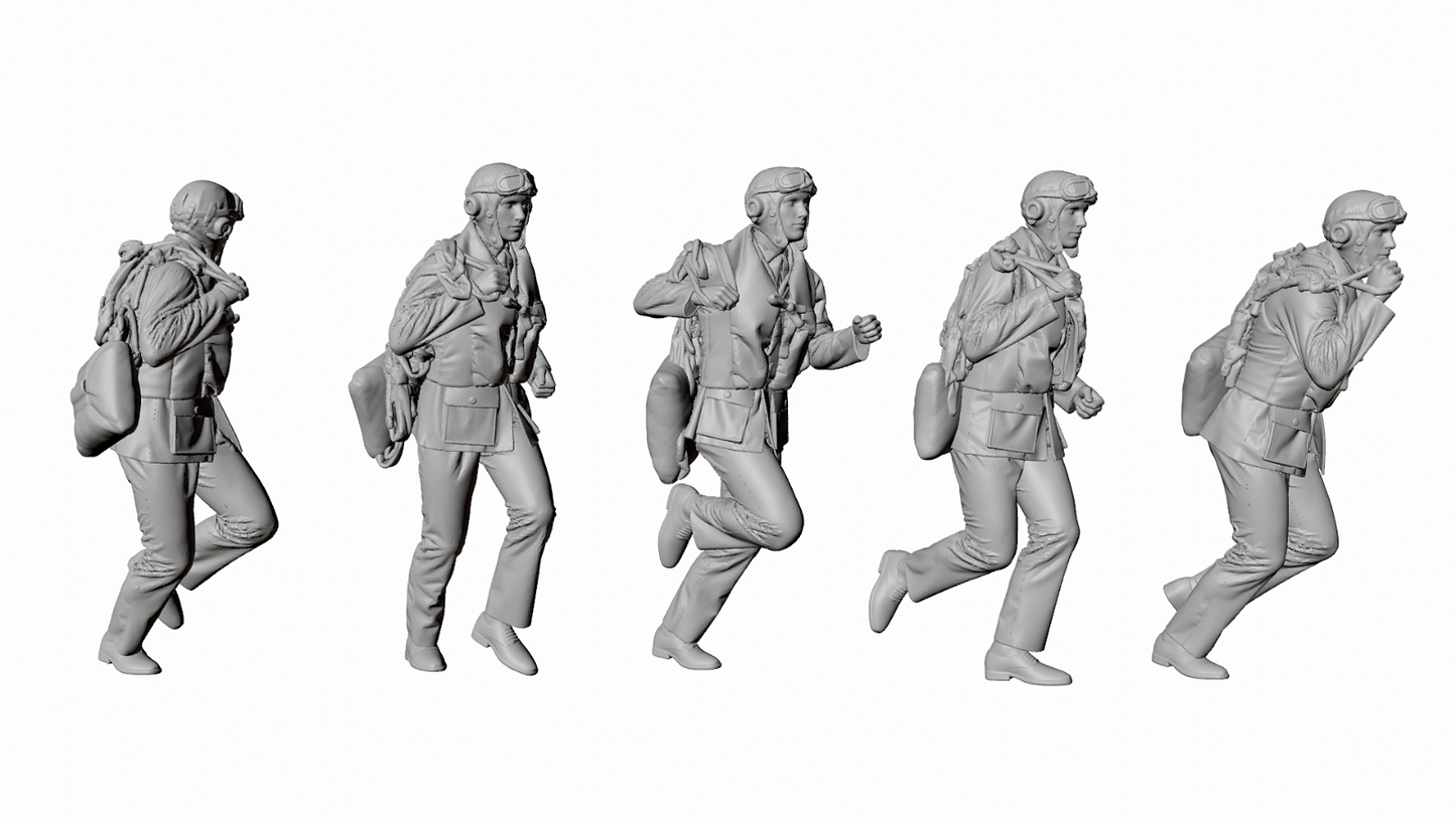 WWII RAF - The Few - Scramble! - 5 Figure Set