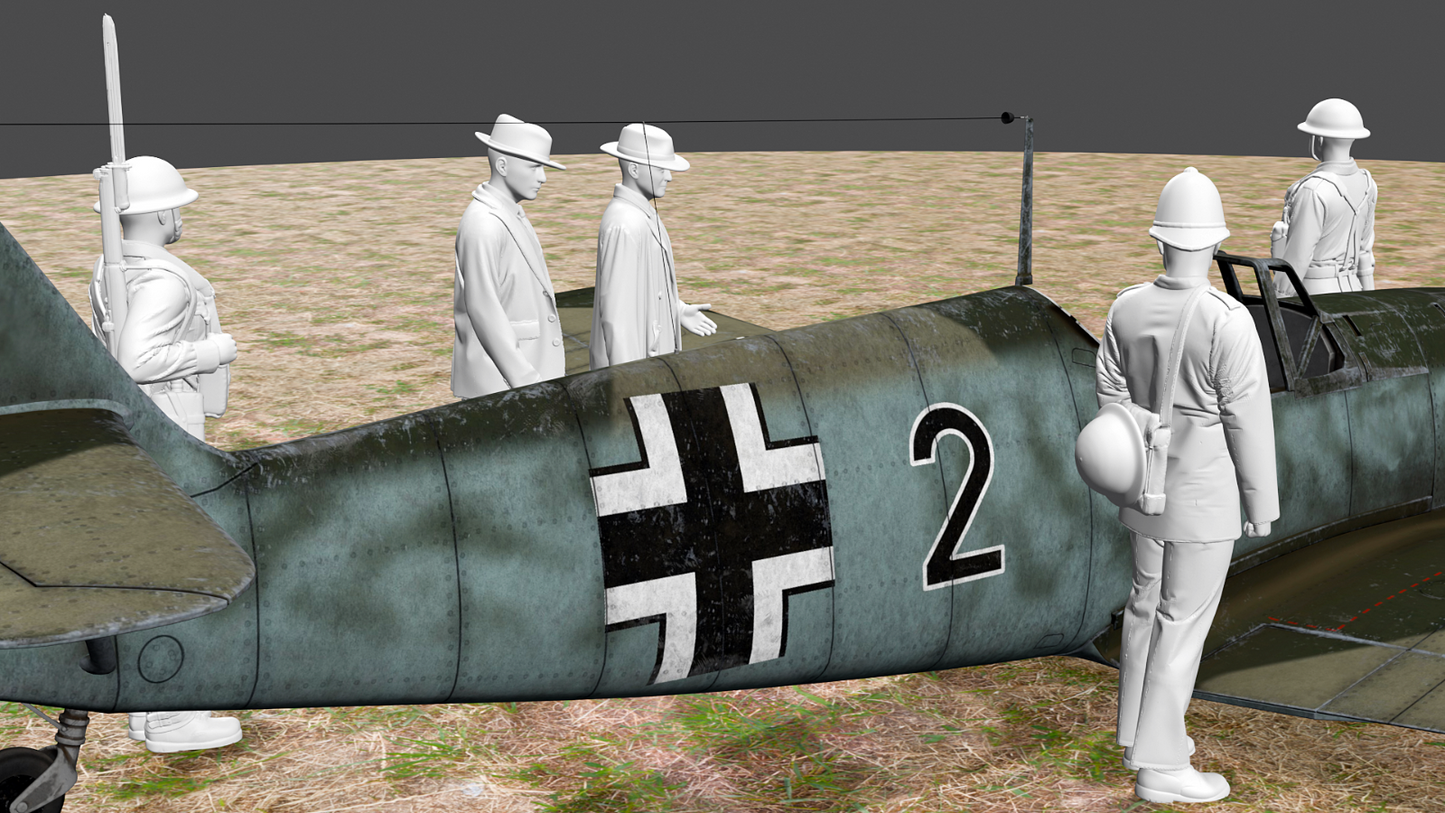 Home Front - Britain - Crash Landed Messerschmitt Inspection 1 - Police