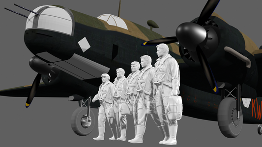 WWII RAF Bomber Crew - 5 Figure Set
