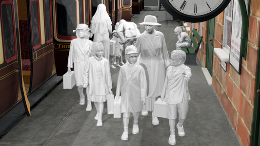 WWII The Blitz - Evacuees - Set 1 - 10 Figure Set