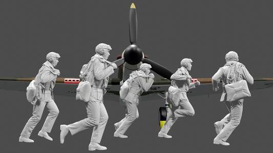 WWII RAF - The Few - Scramble! - 5 Figure Set