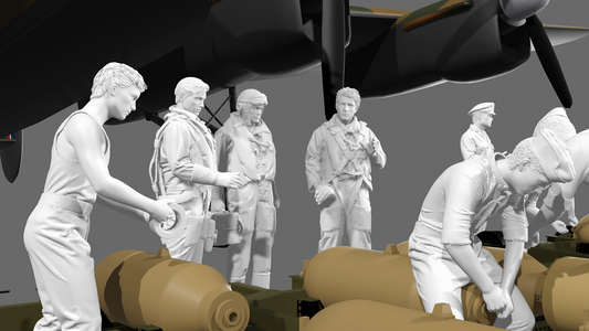 WWII RAF Lancaster Bomb Load - 10 Figure Set