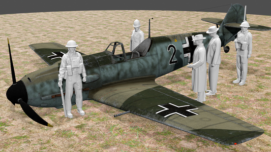 Home Front - Britain - Crash Landed Messerschmitt Inspection 1 - Police